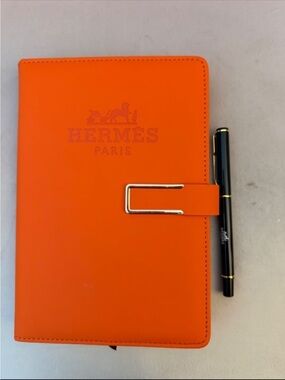 Hermes VIP Orange Notebook with Pen GWP